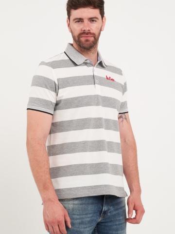 Lee Cooper - Tricou barbat polo cu dungi