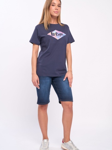 Lee Cooper - Tricou dama cu imprimeu detalii logo - Img 6