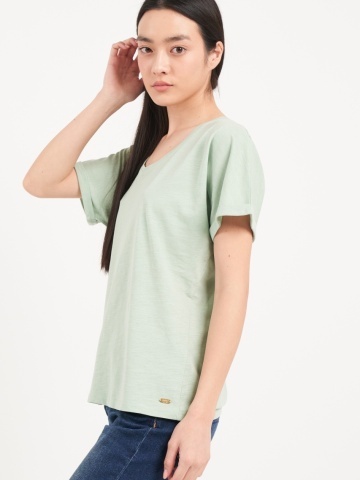 Lee Cooper - Tricou dama de culoare uniforma cu imprimeu grafic - Img 6