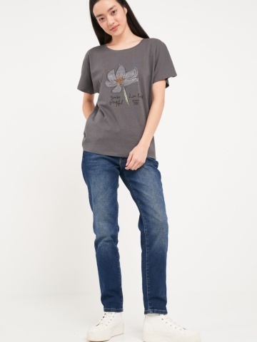Lee Cooper - Tricou dama maneca scurta si detalii grafice - Img 5