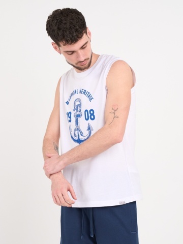 Lee Cooper - Tricou fara maneci cu imprimeu grafic - Img 4