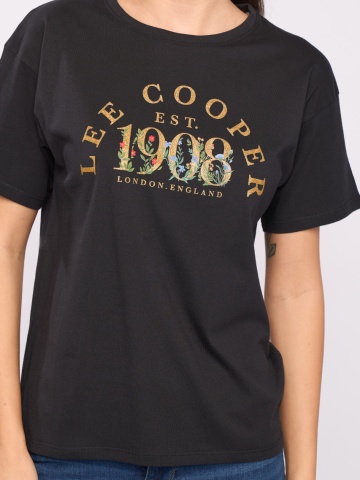 Lee Cooper - Tricou maneca scurta dama cu imprimeu text - Img 3