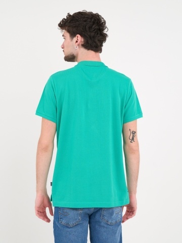 Lee Cooper - Tricou polo barbat de culoare uniforma - Img 3
