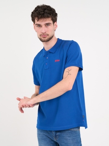 Lee Cooper - Tricou polo barbat de culoare uniforma - Img 4