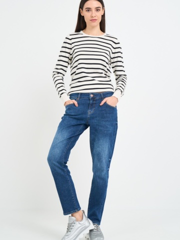 Timeout - Blugi dama boyfriend cu aspect decolorat - Img 9