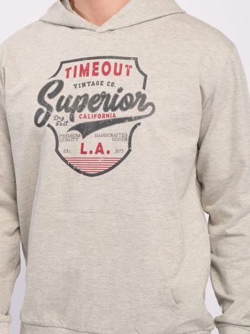 Timeout - Hanorac barbat cu imprimeu logo - Img 2