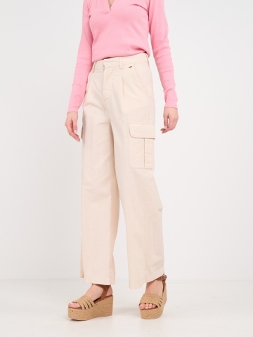 Timeout - Pantaloni lungi dama cu buzunare de culoare uniforma - Img 9