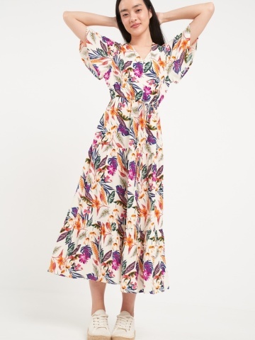 Timeout - Rochie dama cu imprimeu floral - Img 2