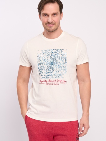Timeout - Tricou barbat cu maneca scurta si detalii grafice