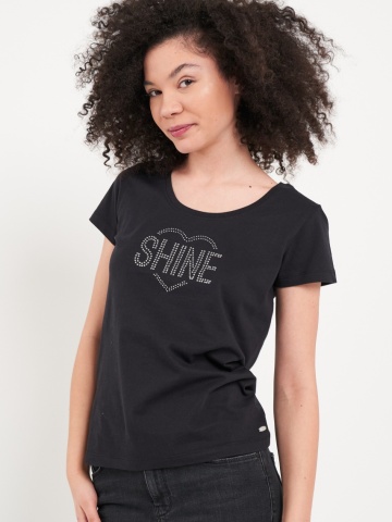 Timeout - Tricou dama cu imprimeu texturat