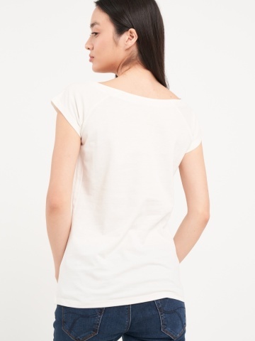 Timeout - Tricou dama cu maneca scurta de culoare uniforma - Img 4