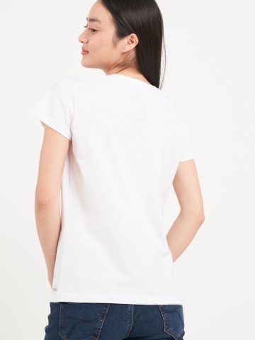Timeout - Tricou dama cu maneca scurta si imprimeu grafic - Img 2