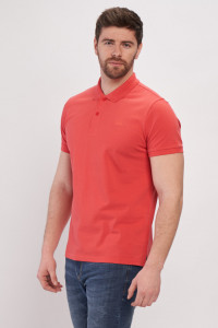 Timeout - Tricou polo barbat de culoare uniforma si logo