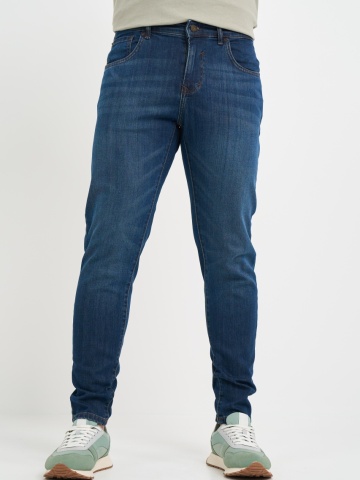 Kenvelo - Blugi barbat slim aspect usor decolorat