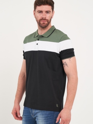 Kenvelo - Tricou barbat polo multicolor - Img 5