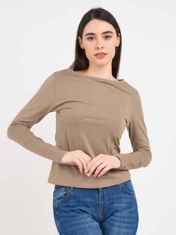 Kenvelo - Tricou dama cu maneca lunga de culoare uniforma - Img 6