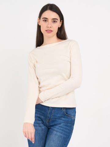 Kenvelo - Tricou dama cu maneca lunga de culoare uniforma