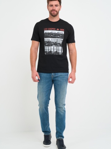 Lee Cooper - Blugi barbat slim cu aspect decolorat - Img 8