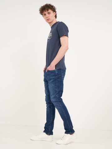 Lee Cooper - Blugi barbat slim cu aspect usor decolorat - Img 9