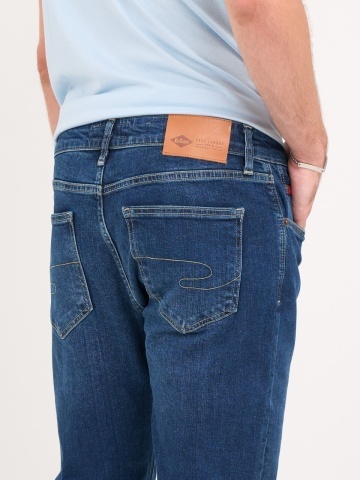 Lee Cooper - Blugi barbat slim cu aspect usor decolorat - Img 4