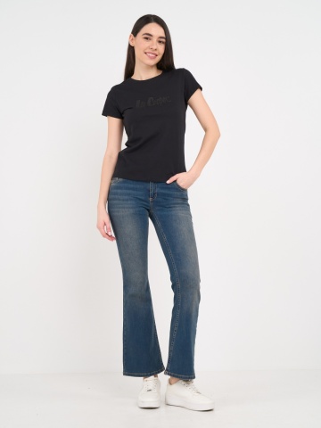 Lee Cooper - Blugi dama bootcut cu aspect decolorat - Img 7