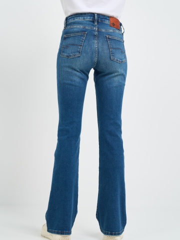 Lee Cooper - Blugi dama bootcut cu aspect decolorat - Img 4