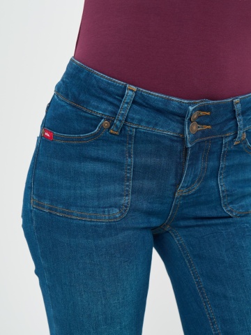 Lee Cooper - Blugi dama bootcut cu buzunare aplicate - Img 6