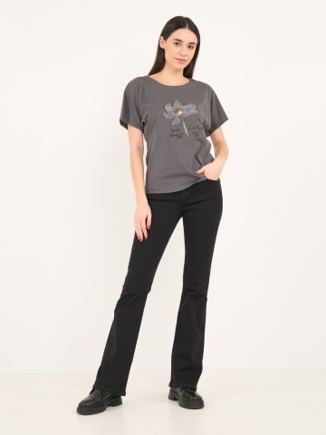 Lee Cooper - Blugi dama bootcut de culoare inchisa - Img 11