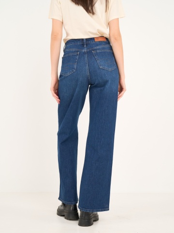 Lee Cooper - Blugi dama wide cu aspect usor decolorat - Img 5