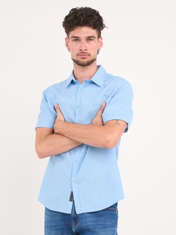 Lee Cooper - Camasa barbat cu maneca scurta regular de culoare uniforma - Img 6