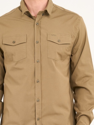 Lee Cooper - Camasa barbat maneca lunga de culoare uniforma - Img 3