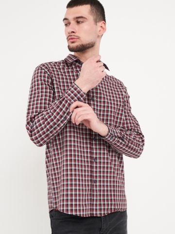 Lee Cooper - Camasa barbat regular cu model in carouri mici - Img 3