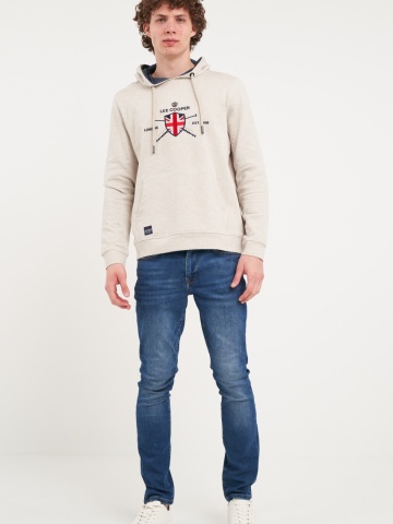 Lee Cooper - Hanorac barbat cu gluga si imprimeu logo - Img 6