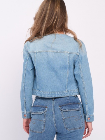 Lee Cooper - Jacheta dama din denim cu aspect decolorat - Img 3