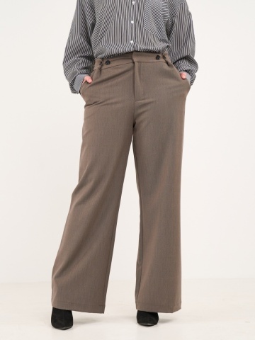 Lee Cooper - Pantaloni lungi dama cu buzunare de culoare uniforma