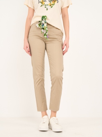 Lee Cooper - Pantaloni lungi dama de culoare uniforma cu detalii