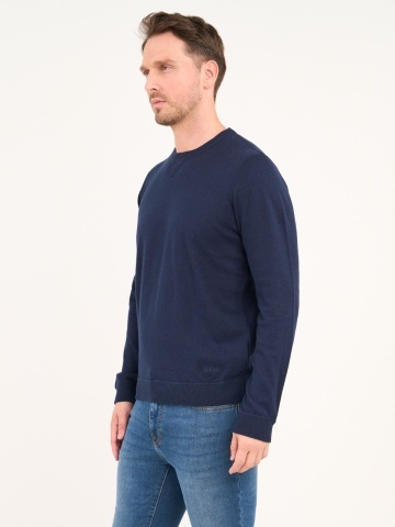 Lee Cooper - Pulover barbat cu maneca lunga de culoare uniforma - Img 4