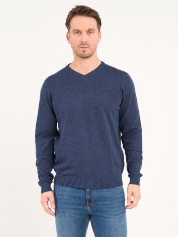 Lee Cooper - Pulover barbat cu maneca lunga de culoare uniforma