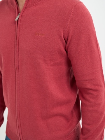 Lee Cooper - Pulover barbat de culoare uniforma cu fermoar - Img 4
