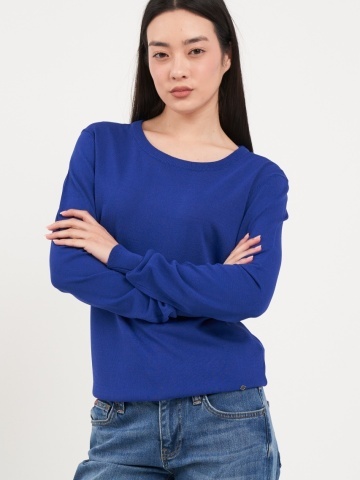 Lee Cooper - Pulover dama cu maneca lunga de culoare uniforma