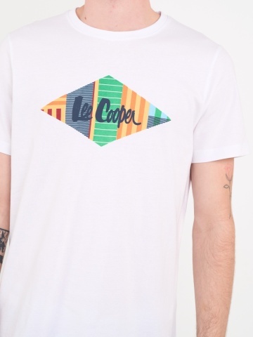 Lee Cooper - Tricou barbat cu imprimeu logo multicolor - Img 4