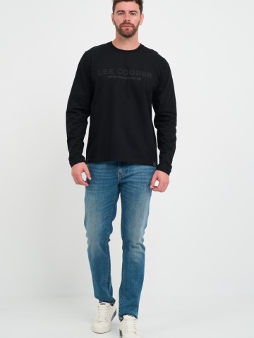 Lee Cooper - Tricou barbat cu maneca lunga cu logo - Img 7