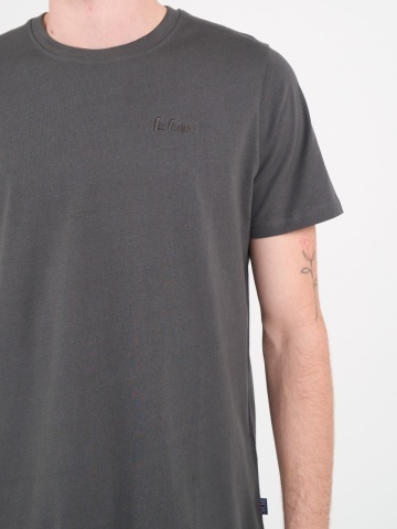 Lee Cooper - Tricou barbat de culoare uniforma cu detalii logo - Img 3