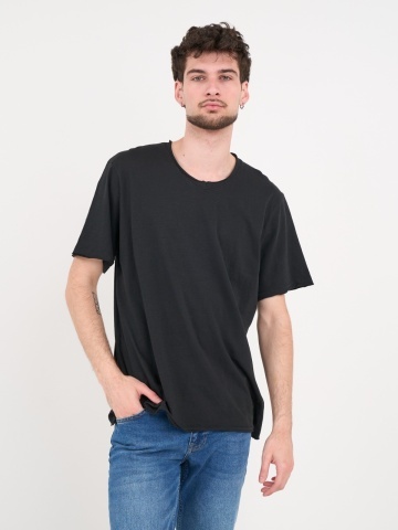 Lee Cooper - Tricou barbat de culoare uniforma cu detalii