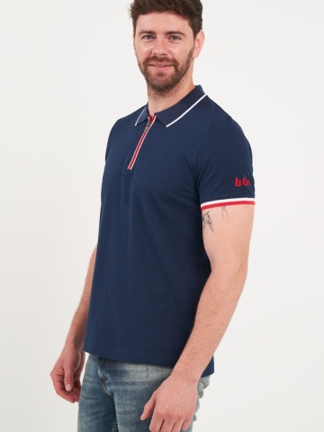 Lee Cooper - Tricou barbat polo cu fermoar - Img 2