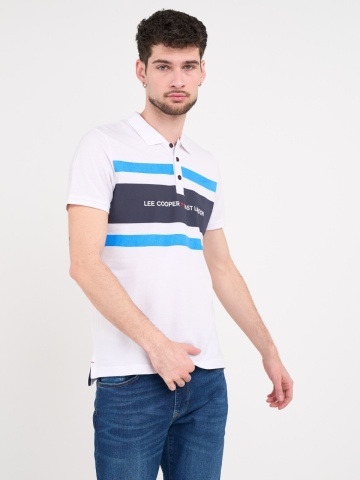 Lee Cooper - Tricou barbat polo cu imprimeu logo - Img 9