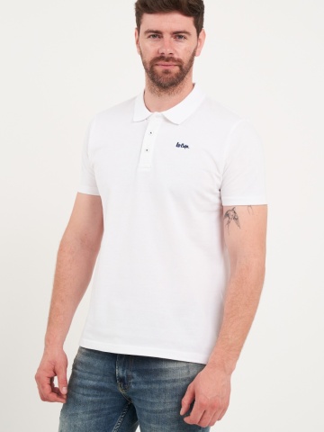 Lee Cooper - Tricou barbat polo de culoare uniforma - Img 5