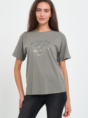 Lee Cooper - Tricou dama cu imprimeu logo