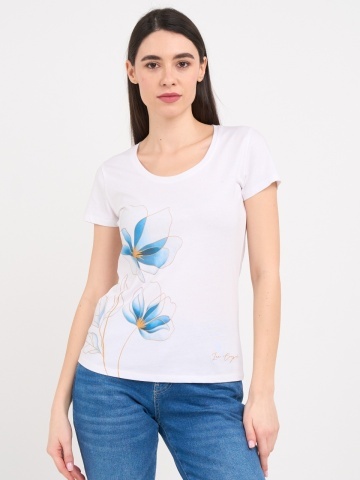 Lee Cooper - Tricou dama cu maneca scurta si imprimeu grafic - Img 8
