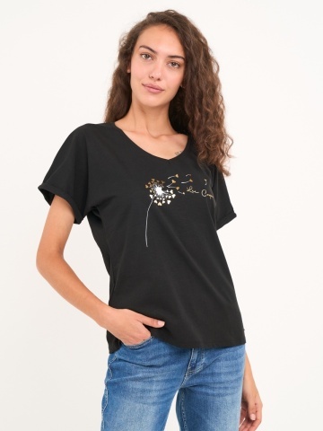 Lee Cooper - Tricou dama cu maneca scurta si imprimeu